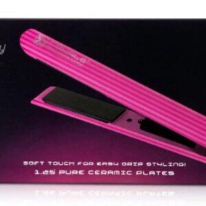 Royale hair straightener/flat iron - Pink stripes edition - New in Box